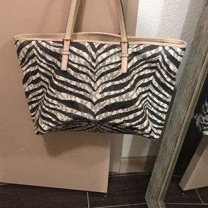 Michael Kors Zebra Monogram Bag w/Laptop sleeve